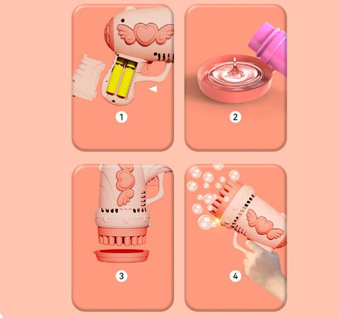 32 Holes Bubble Gun for Kids