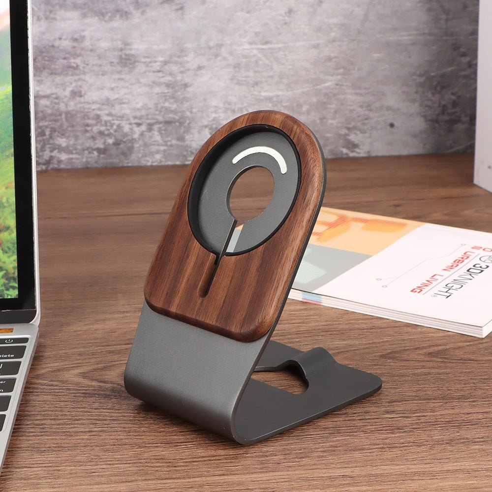 Aluminum Alloy Wooden Mobile Phone Base