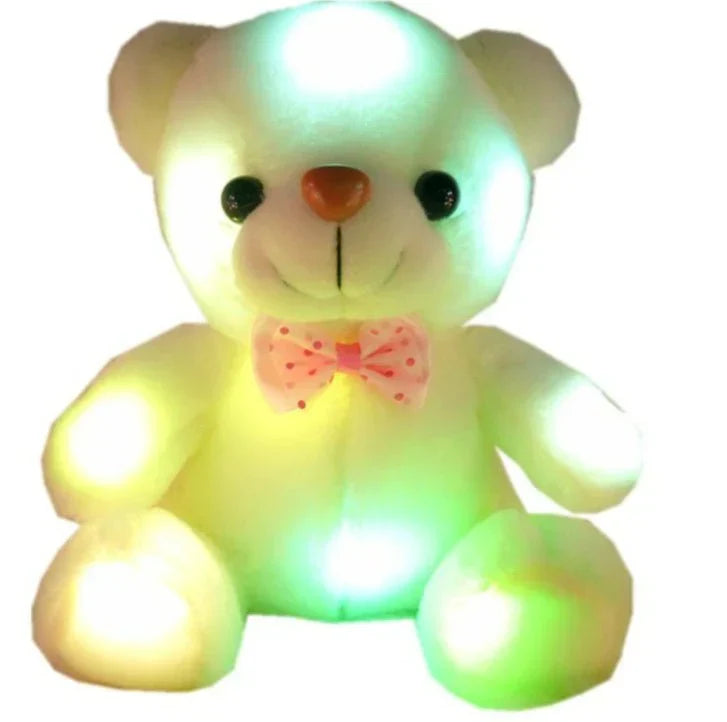 Plush Teddy Bear with Colorful Glowing Light