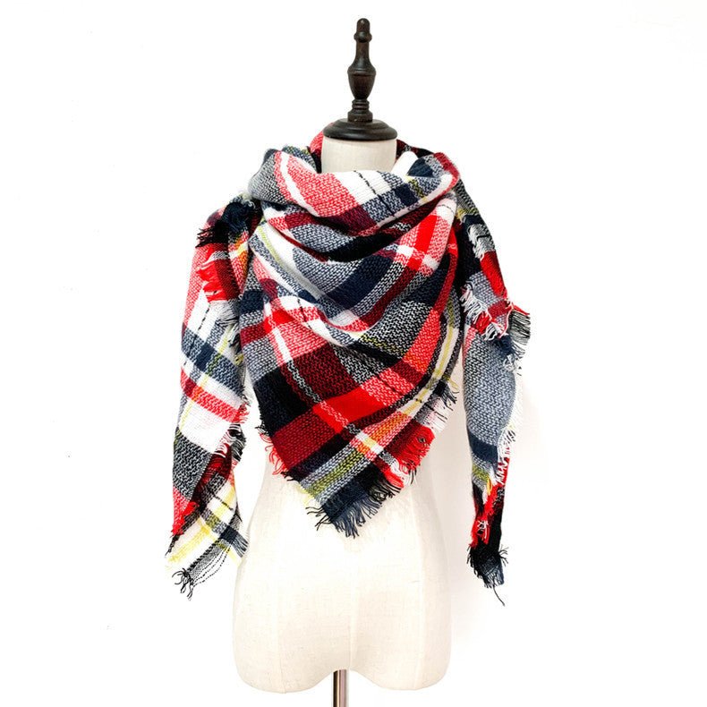Square Blanket Talma Scarf Women's Neck Warmer Plus-sized Size Talma