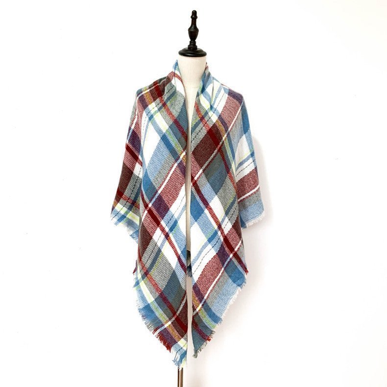 Square Blanket Talma Scarf Women's Neck Warmer Plus-sized Size Talma